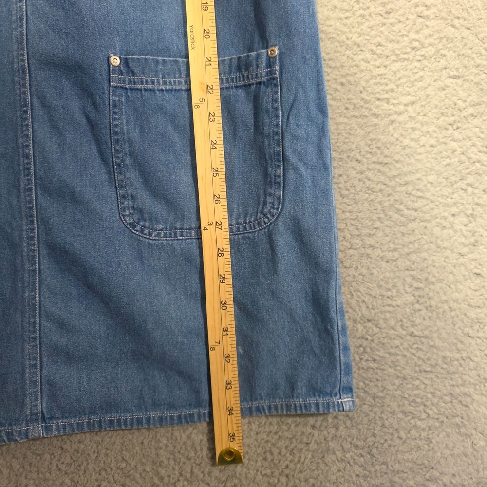 Vintage Erikas Casual Denim Mini Dress Medium Pockets 90s Summer - Picture 6 of 10